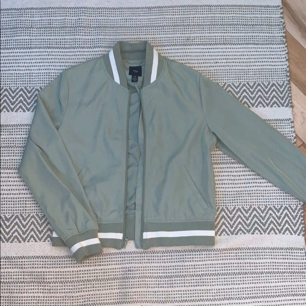 Light green bomber jacket
